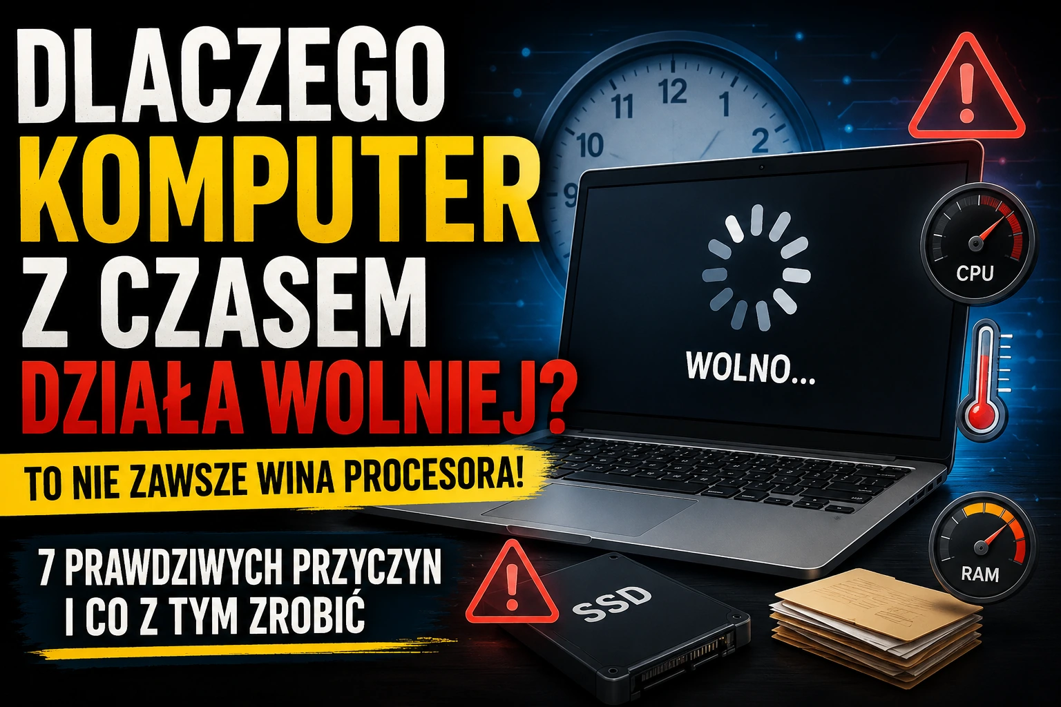 dlaczego komputer z czasem dziala wolniej